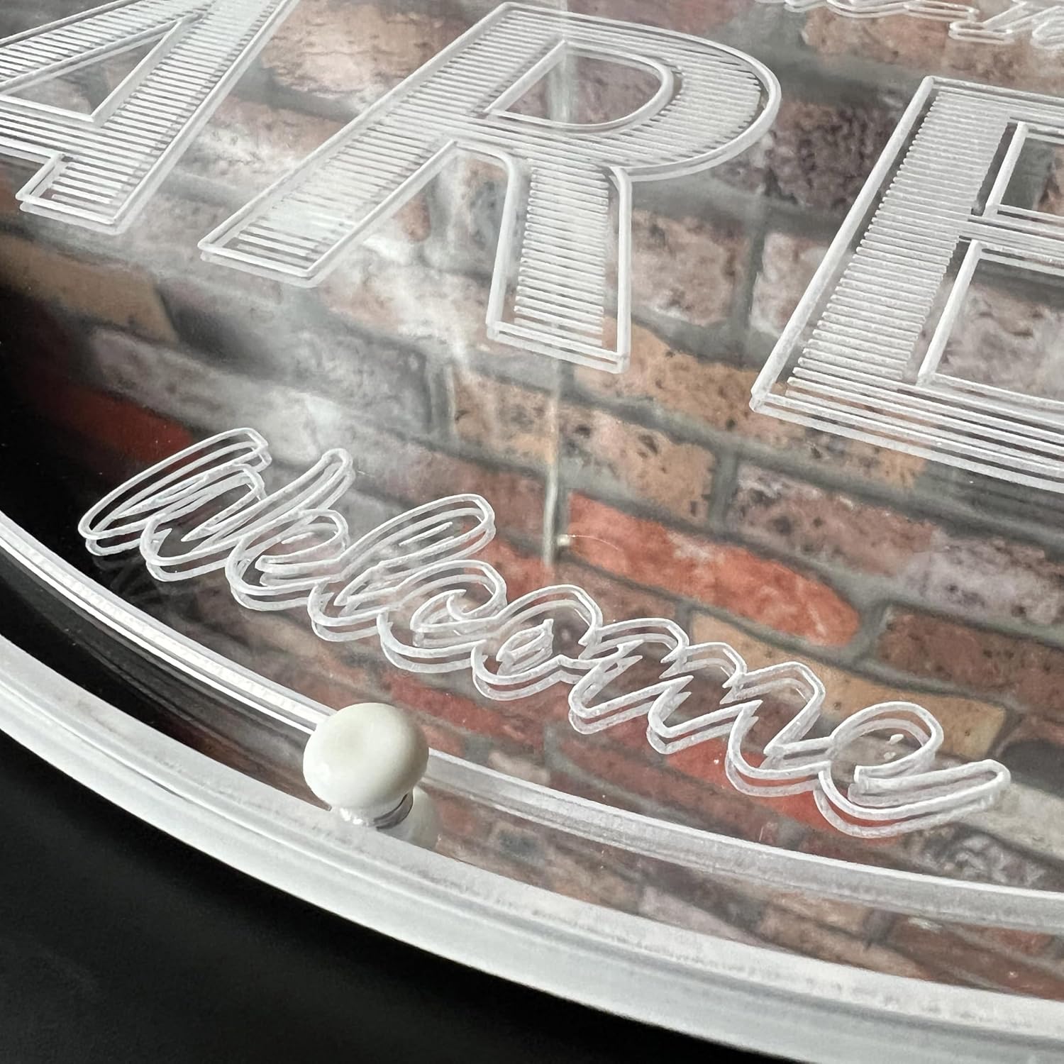 ADVPRO Barber Walk Ins Welcome RGB Glam Plus LED Sign - Elegant Mirror Backing - Smart 3D Shop Decoration - Multicolor Signage st06s42-fnd-j0003-d
