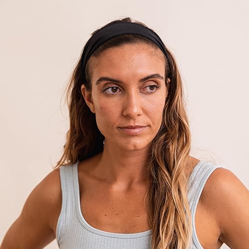 Miniatura 9 de FROG SAC Diademas deportivas para niñas, ajustables, antideslizantes, atléticas, deportivas, para mujeres, adolescentes, niñas, color negro, gris,