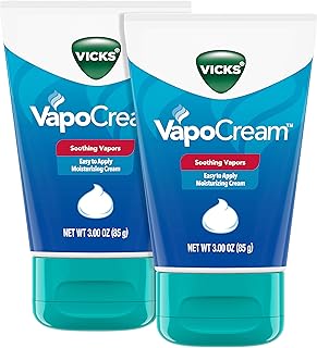 Vicks VapoCream, Soothing and Moisturizing Non-Medicated Vapor Cream, Two 3oz Tubes