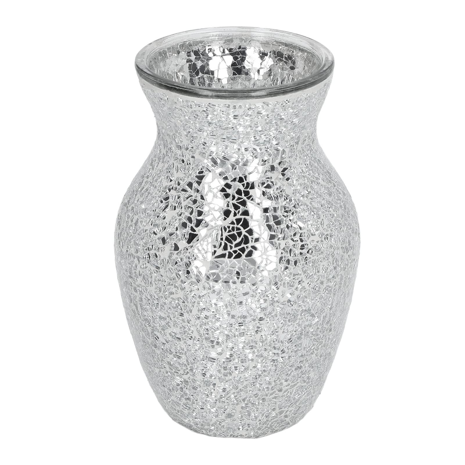 Vase à fleurs en mosaïque brillant pour une décoration de table de mariage