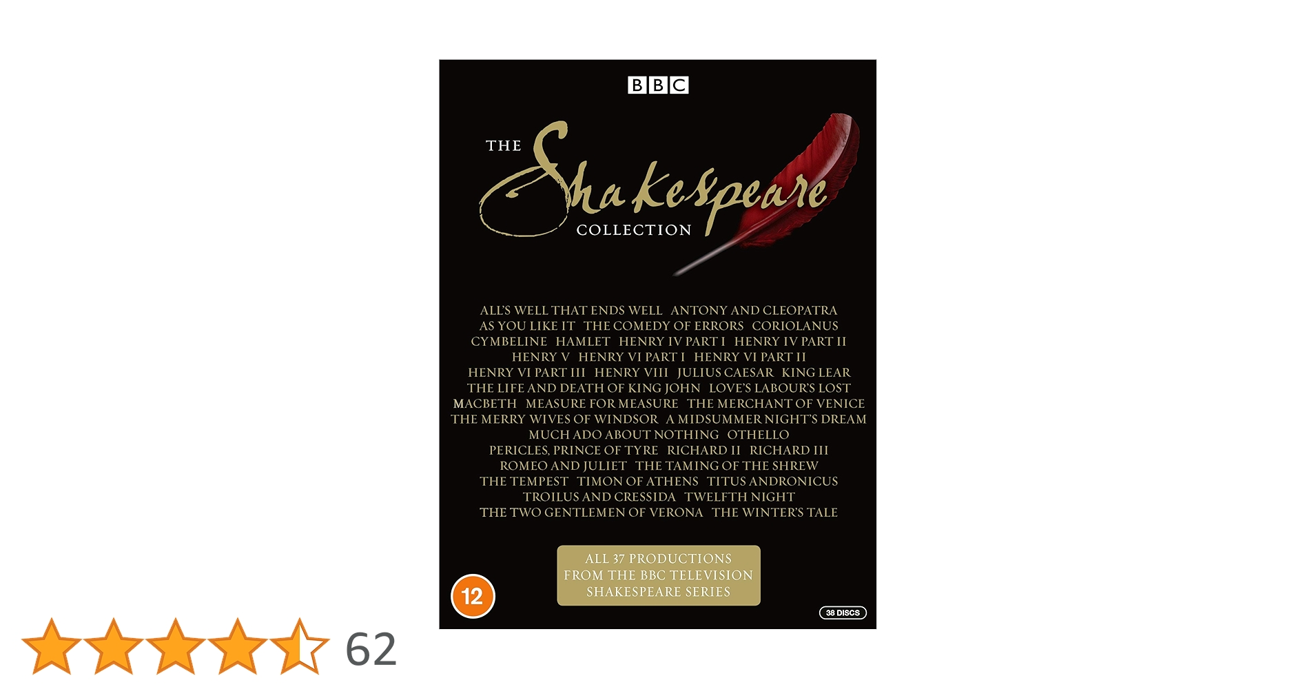 BBC シェイクスピア全集 DVD-BOX DVD】BBC シェイクスピア全集 DVD-BOX THE Shakespeare