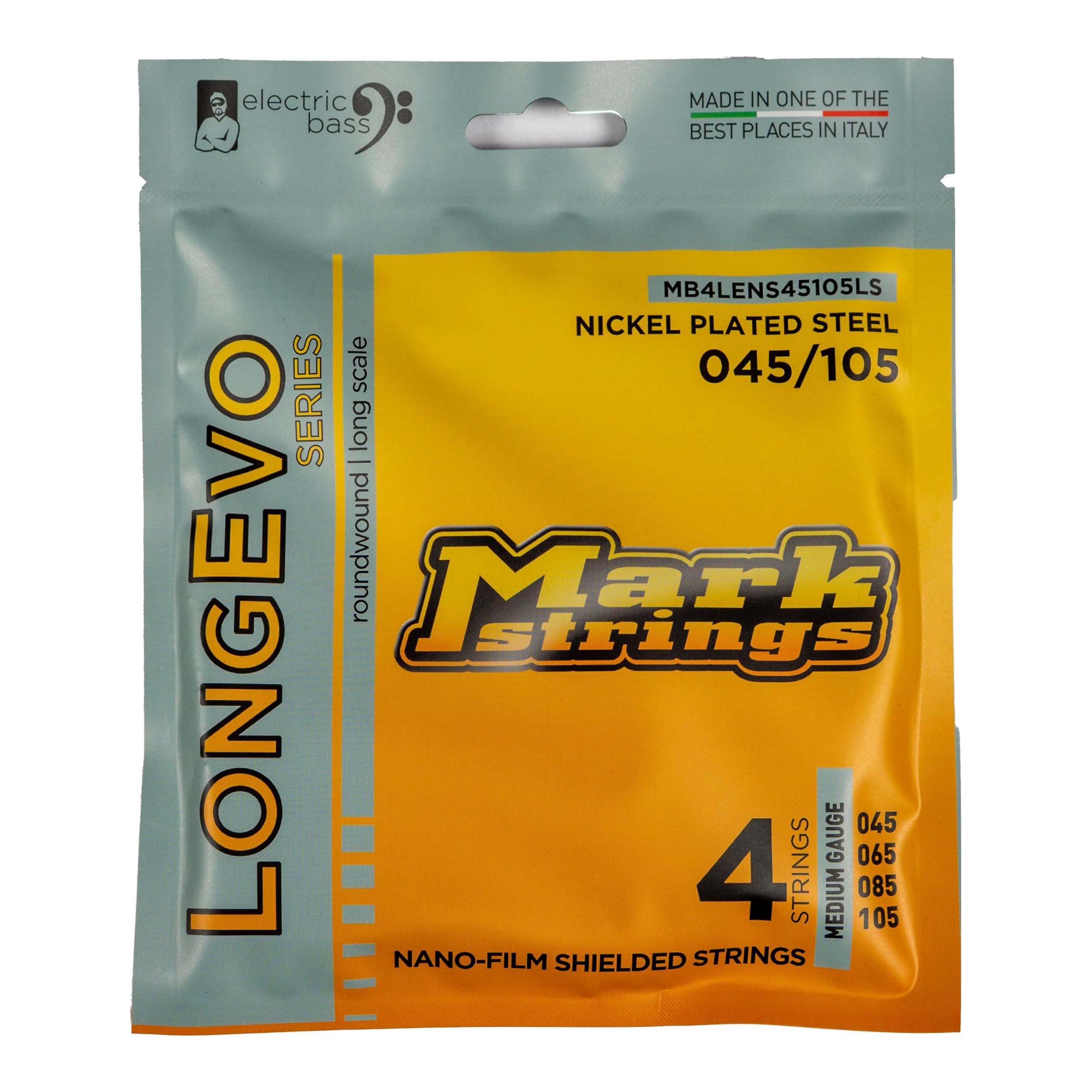 Mark Bass Longevo Nickel Plated Steel Nano-Film Shielded 45-105 Bas Teli