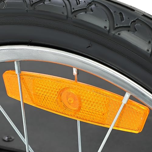 Miniatura 8 de Kojem Remolque de carga plegable para bicicleta, remolque de bicicleta de almacenamiento resistente, capacidad de 88 libras, carrito de bicicleta