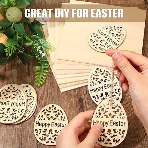 Miniatura 3 de Paquete de 36 hojas de madera contrachapada de tilo de 18 pulgadas, tableros de madera sin terminar para manualidades para proyectos láser de