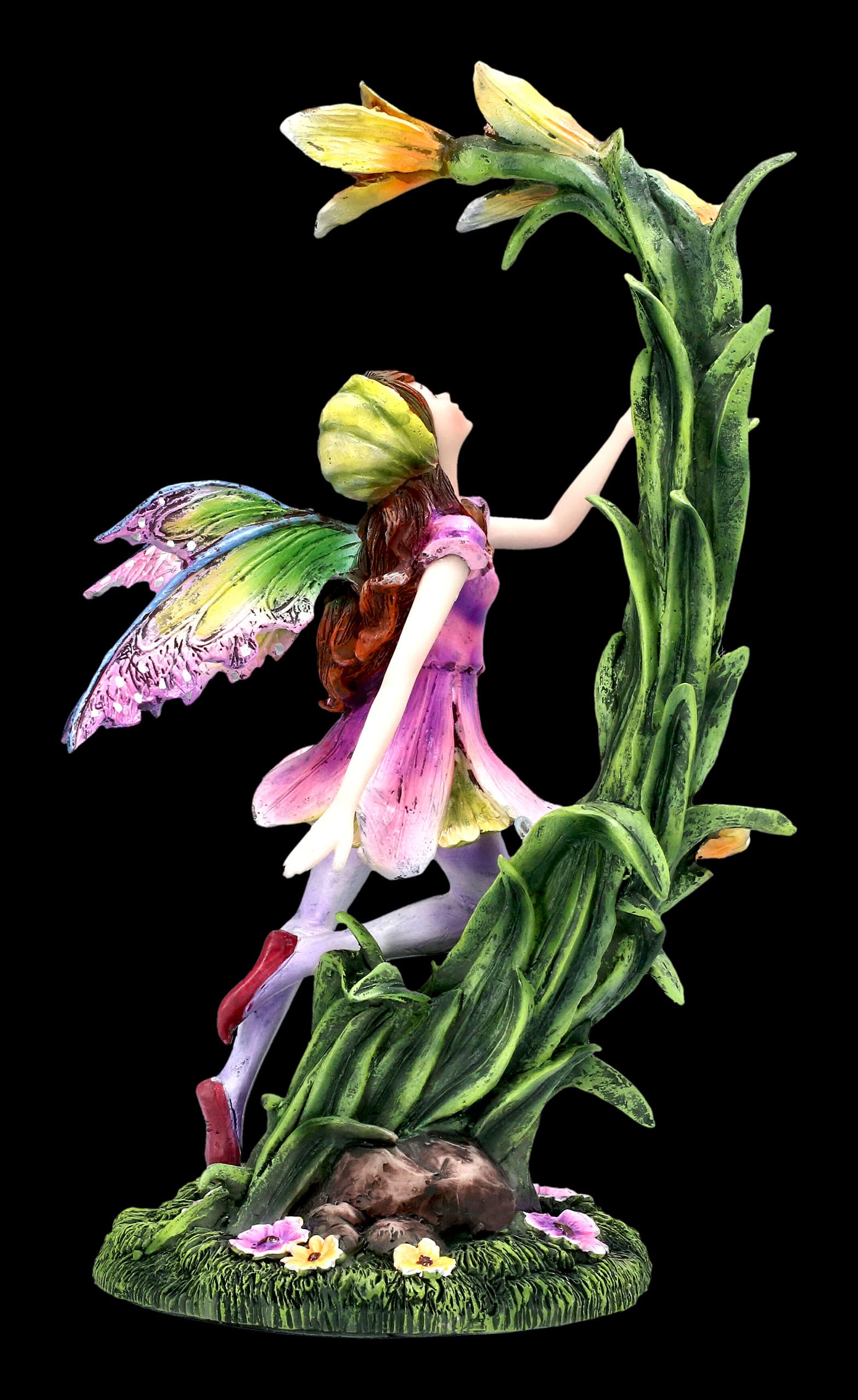 Elfen Figur Beeny sammelt Nektar aus Blumen | Fairy Statue