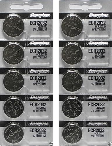 ENERGIZER CR2032 Batería no recargable dióxido de manganeso de litio 240 mAh 3 V contacto de presión 079 in 10 10