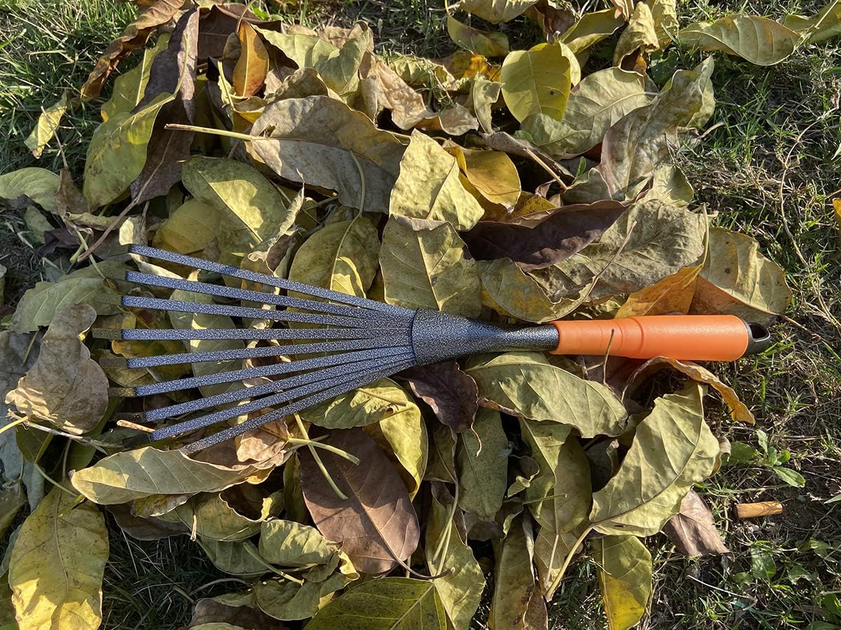 Olive Rake 9-Tine Plastic Fingers 9 Width Gardening Hand Tools Rakes