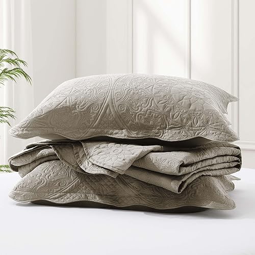 Vista 180 de IR Imperial Rooms - Juego de colcha individual (68 x 86 pulgadas) + 1 funda de almohada (20 x 26 + 2 pulgadas), 2 piezas, ligera, reversible