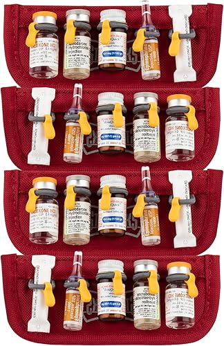 Miniatura 3 de Statpacks G3+ Vial Strands Paquete de 4 soportes multifuncionales Capacidad de múltiples dosis Amarillo brillante Tirar pestañas Med Bolsa Accesorio