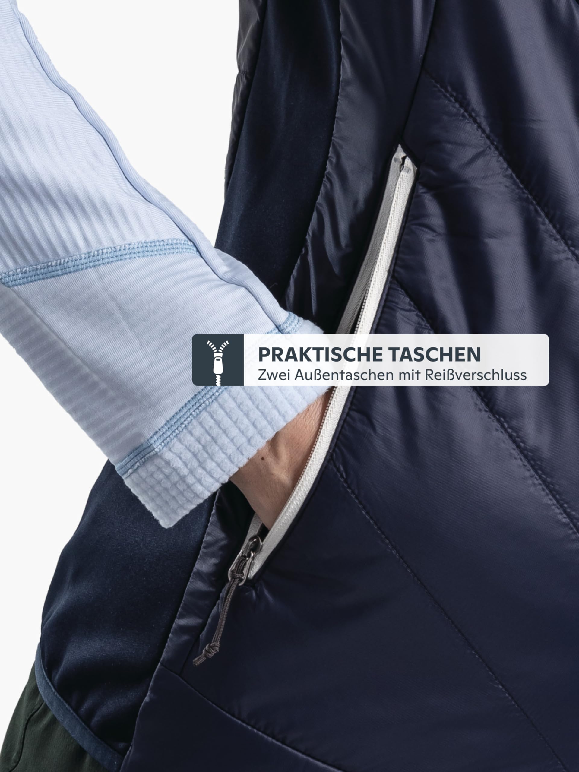 Schöffel Damen Hybrid Vt Style Cascata WMS windabweisende komprimierbare Funktionsweste gefütterte Outdoorweste recycelte Wattierung