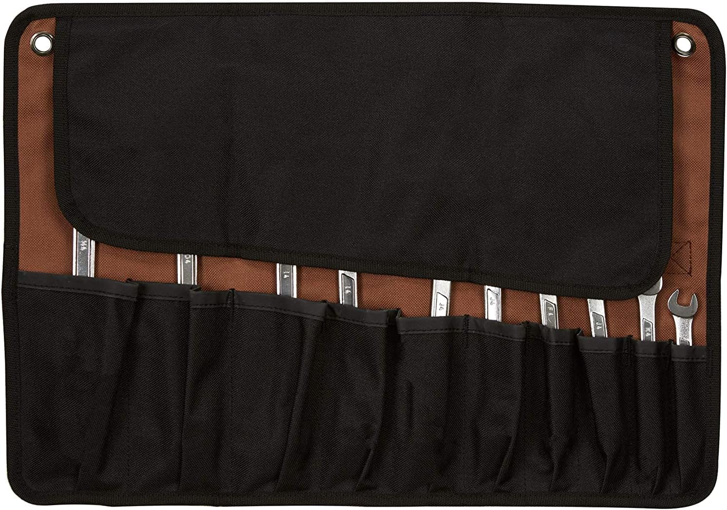 Beryland 10 Pocket Wrench Organizer - Tool Roll Up Bag