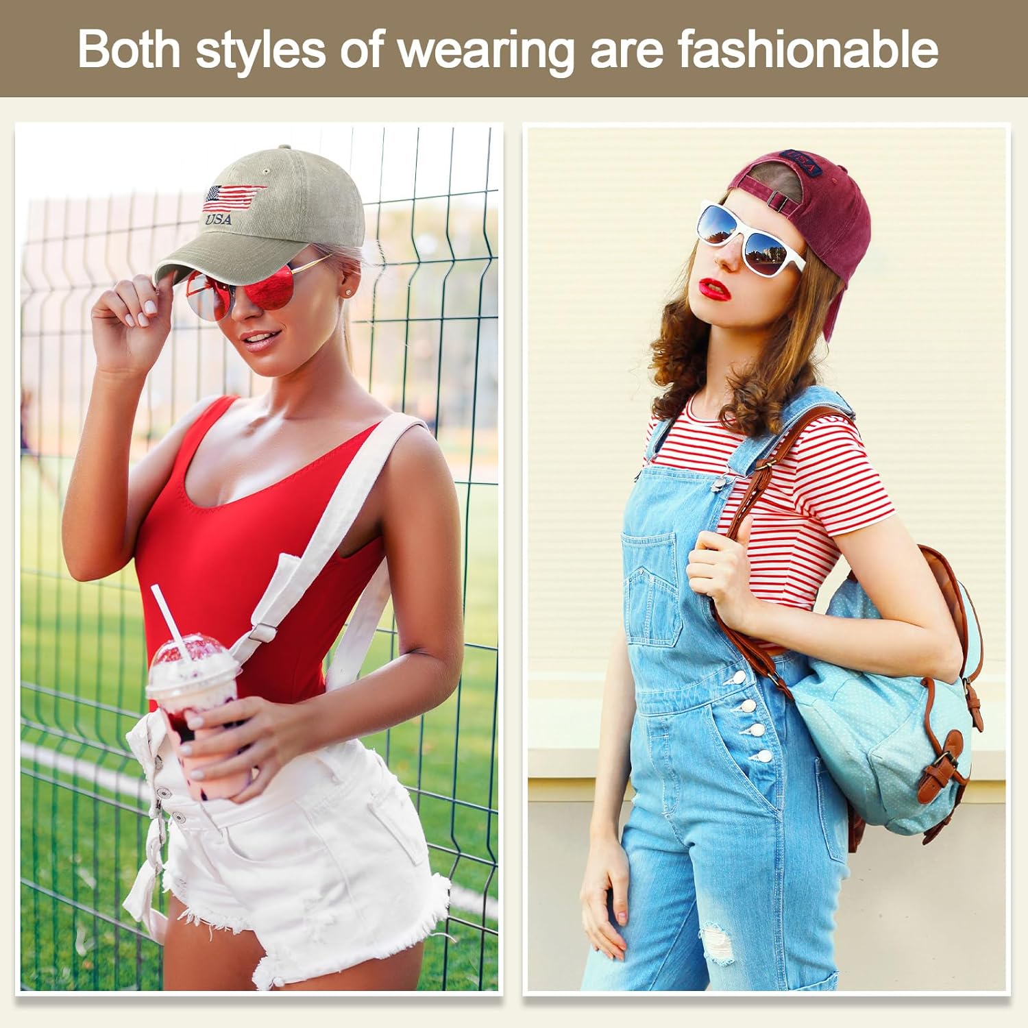 Tarpop 6 Pcs American Flag Baseball Cap 250th Anniversary Tactical USA Flag Hats Adjustable Washed Us Cap for Women Men - Image 3