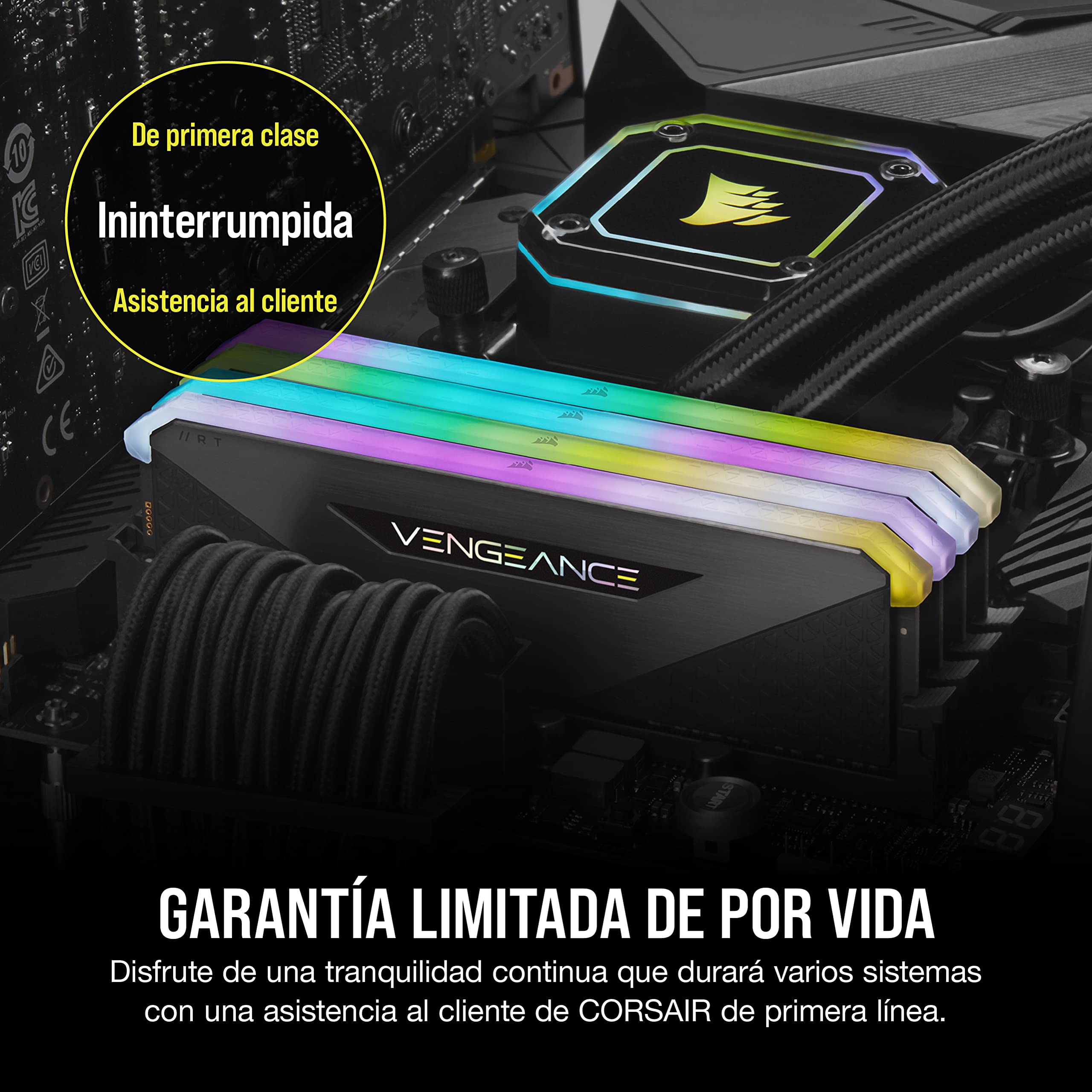 Corsair Vengeance RGB RT 32GB (2x16GB) DDR4 4000MHz C18 Memoria de