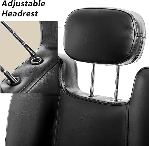 Vista 14 de Merax Silla de peluquería reclinable hidráulica para peluquería con asiento 20% más ancho y bomba hidráulica resistente, equipo de belleza mejorado