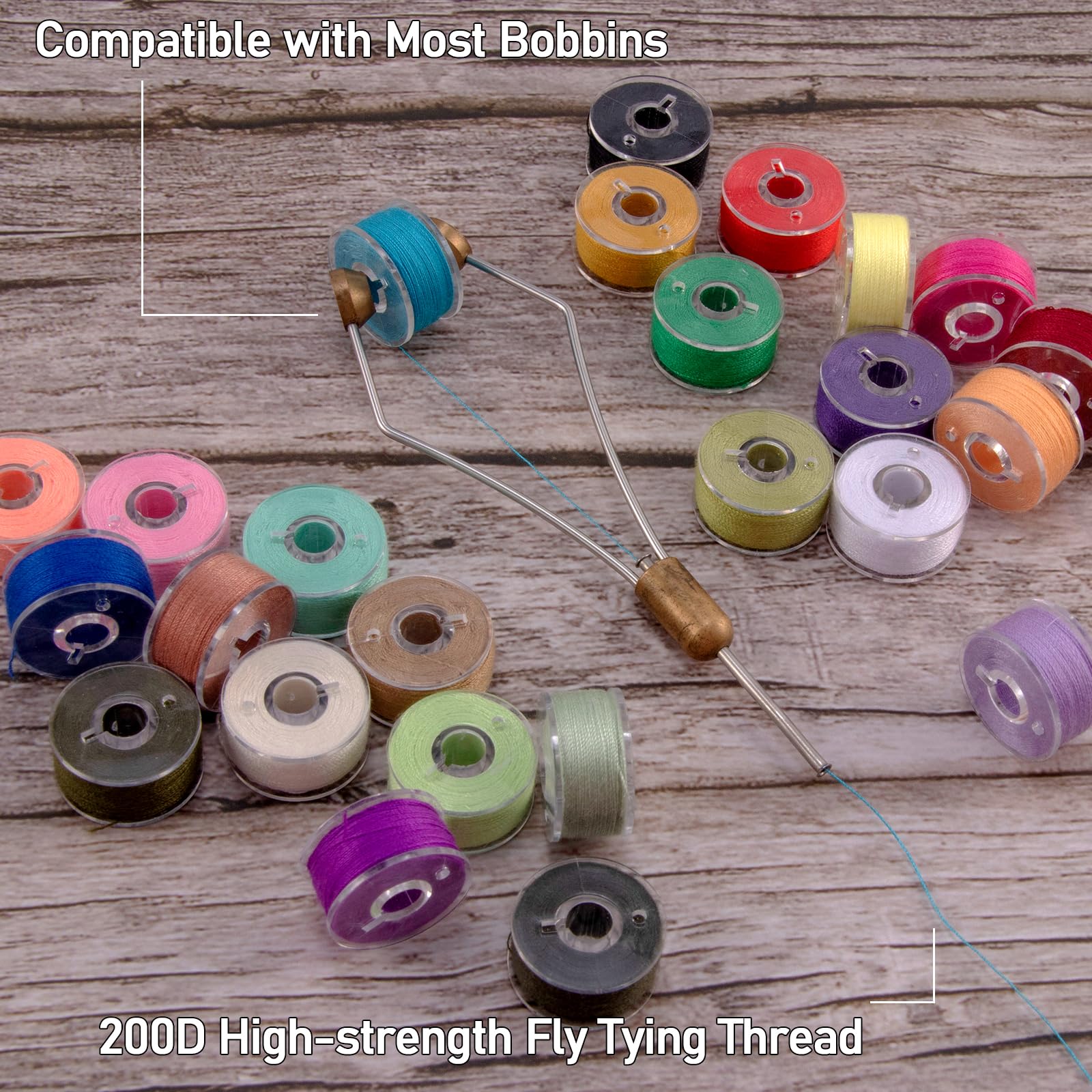 Flying Wheel Thread Snapklik.com : 25 Colors Fly Tying Thread, 200D Light Color Scheme ...