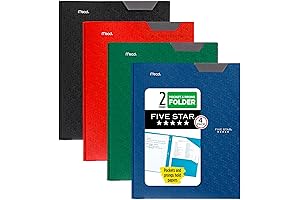 Plastic Folders 4 Pack Writable Label