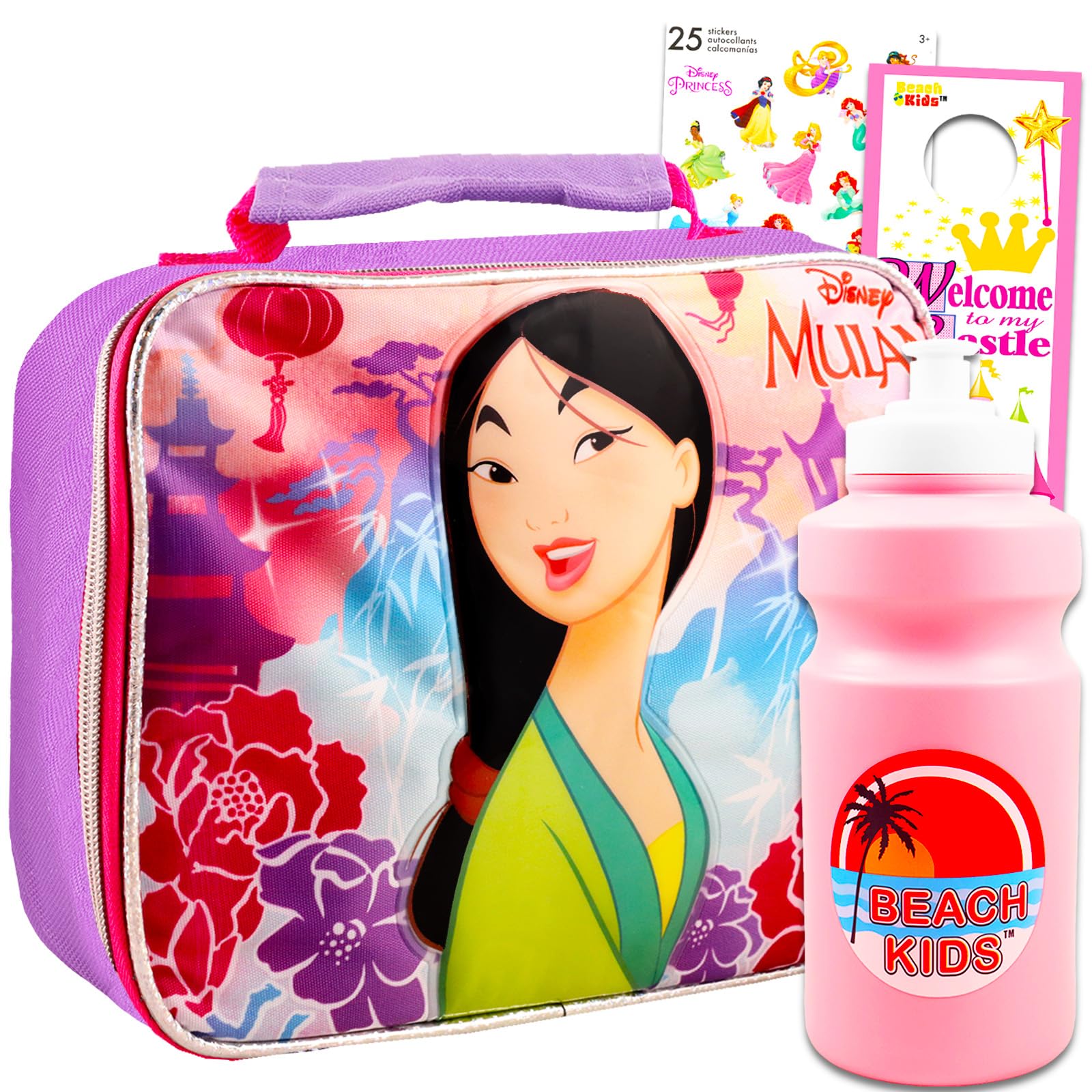 Disney Mulan Lunchbox für Mädchen, mit isolierter Lunchtasche und mehr