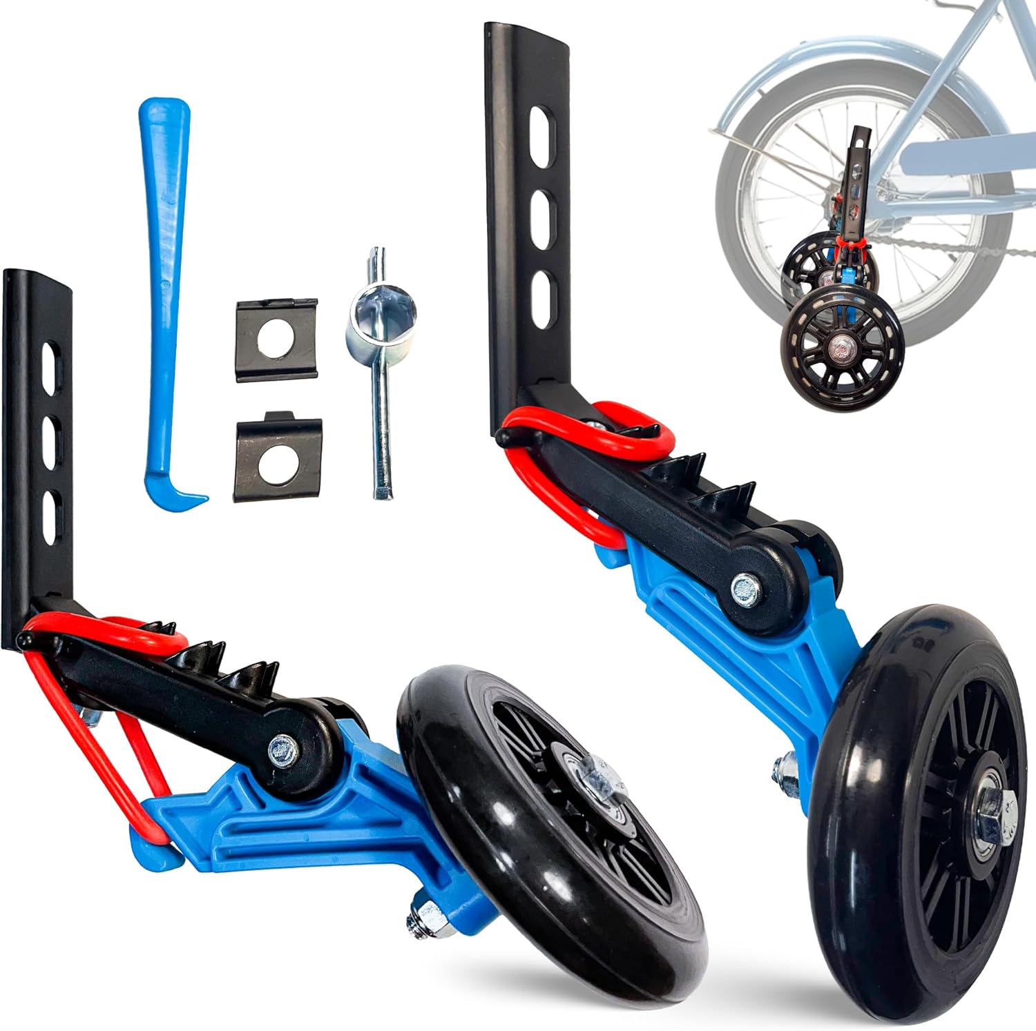 2.0 - Training wheels for 14 16 18" kids bikes. Training wheels that teach balance.
