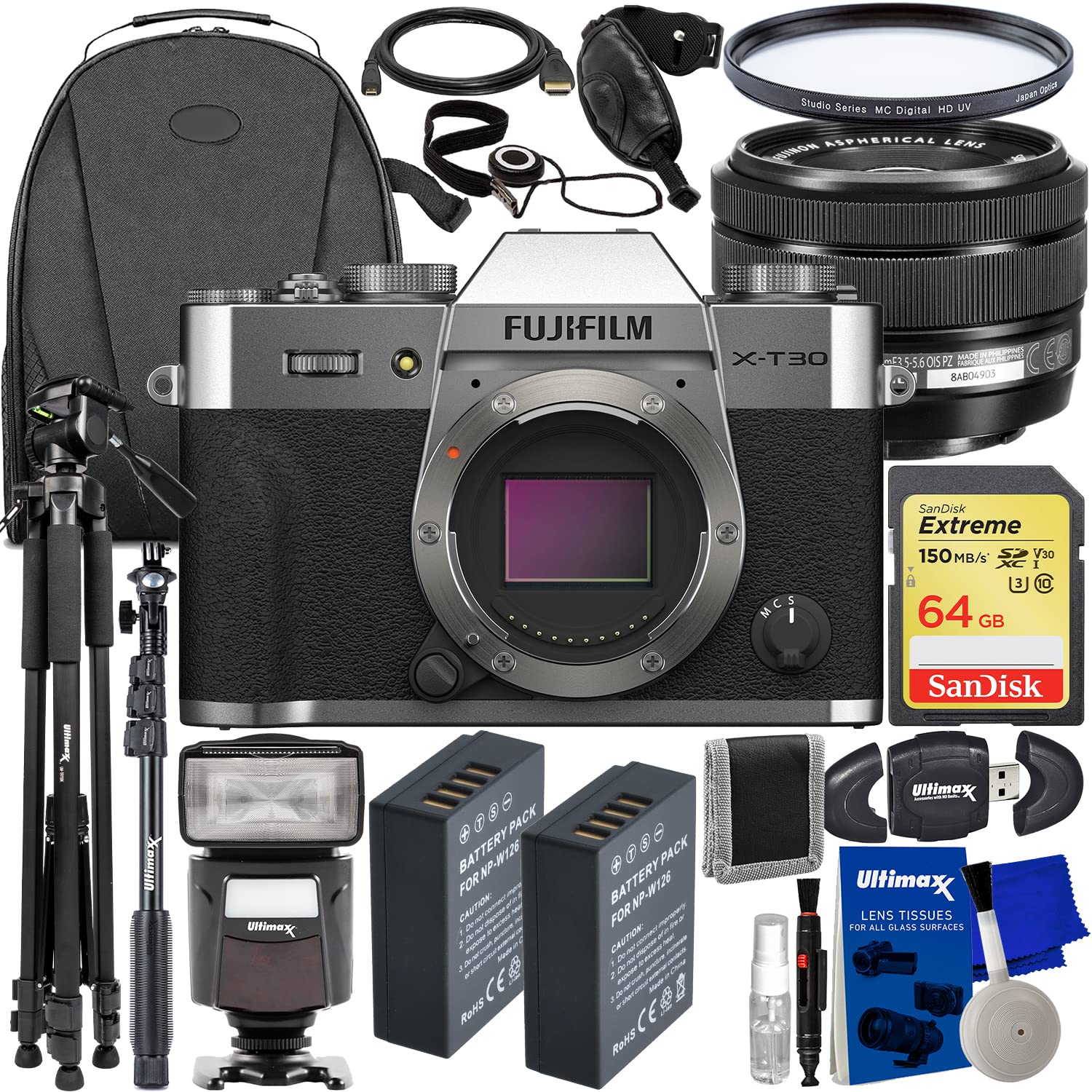 Amazon.com : FUJIFILM X-T30 II Mirrorless Camera with XC 15-45mm