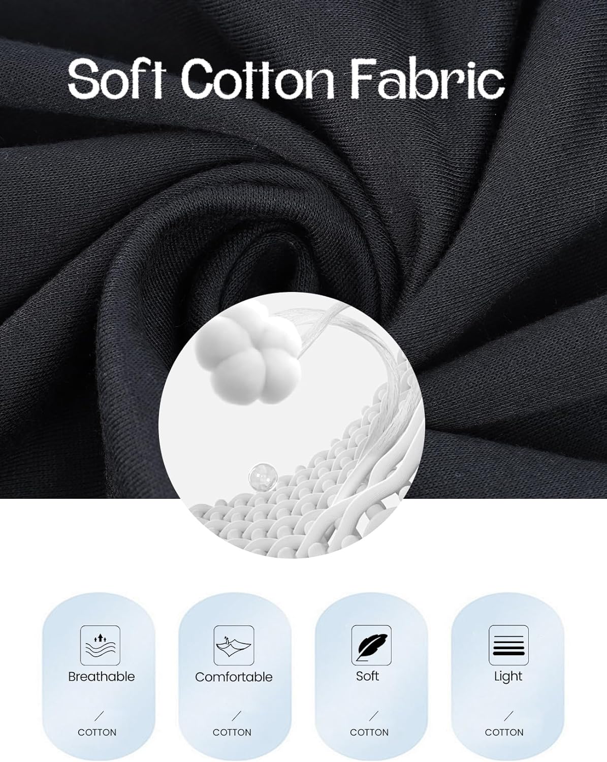 Yimoon Men's Baggy Sweatpants Casual Drawstring Waist Wide Leg Athletic Lounge Sweat Pants with Pockets - Image 7