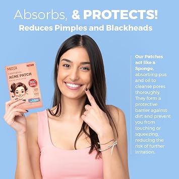 MEDca Acne Patches for Face - Hydrocolloid Bandages (36 Count) Pimple Patches for Face in 2 Universal Sizes, Acne Spot Treatment Care for Face & Skin Spot Patch Conceals Zits, Acne and Blackheads