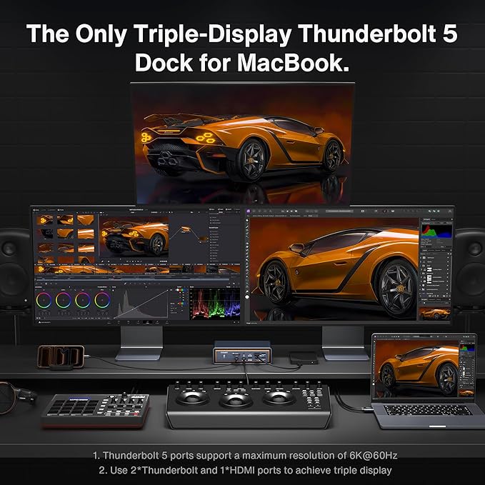 iVANKY FusionDock Max 2 Hub USB con estación de carga inalámbrica miniatura 5