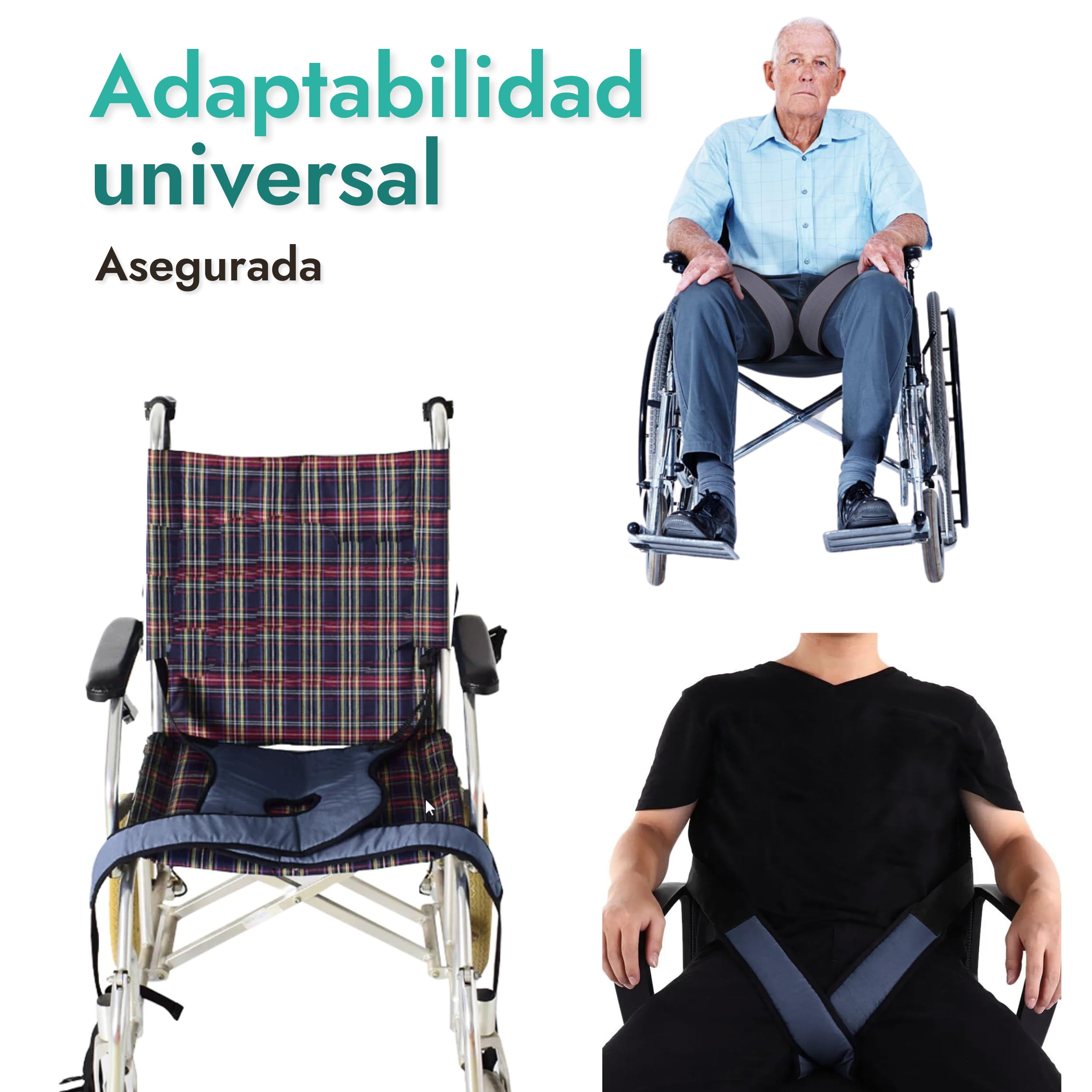 Arnés Abductor de Piernas: Confort Ergonómico y Estabilidad Superior, Ajuste Fácil con Cinchas, Material de Tres Capas Transpirable, para Sillas y Asientos, Varias Tallas (T-2 Contorno 60 x 75cm)