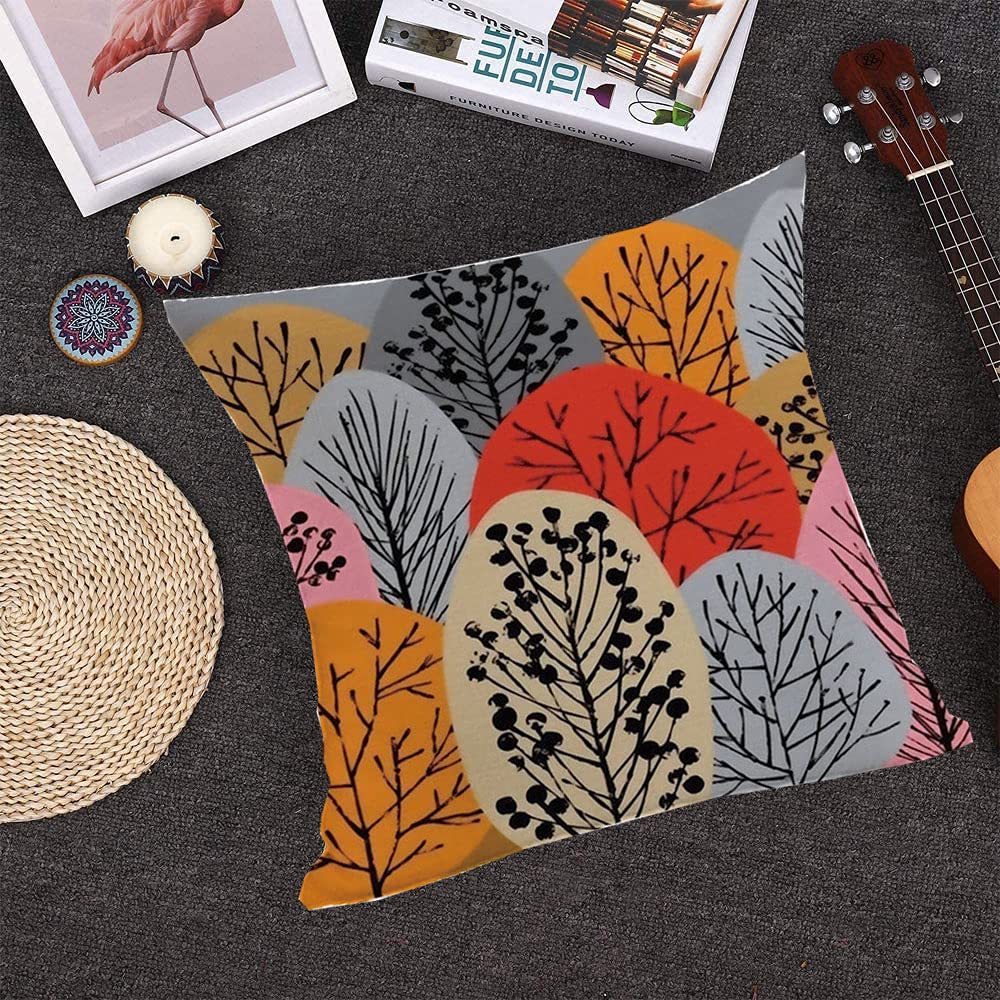 Fodera Per Cuscino 4 Pezzi Morbido Decorativo Quadrato Copertura Del Cuscino Federa Federa Per Divano Camera Da Letto Un Lato Qualita Superiore P8462137