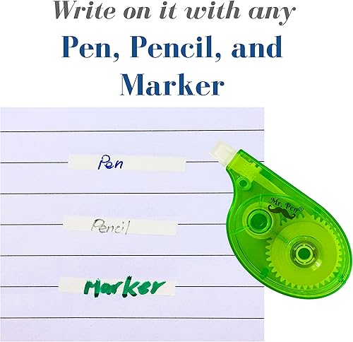 Miniatura 3 de Mr. Pen set de corrección de 9 unidades, 6 cintas de corrección de 393 pulgadas cada una con 3 borradores adicionales, cinta de corrección