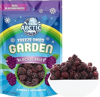 Arctic Farms Garden Pure Freeze Dried Blackberry Fruits, No Sugar Added, Crunchy Snack (Blackberry)