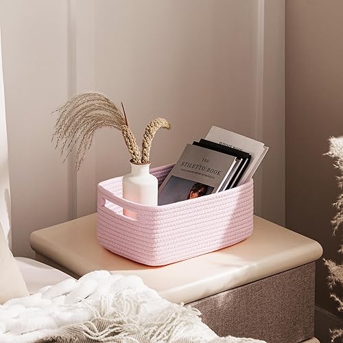 Miniatura 173 de UBBCARE Paquete de 2 canastas pequeñas, canastas de almacenamiento tejidas para organización, canasta de regalo pequeña, canasta de juguetes