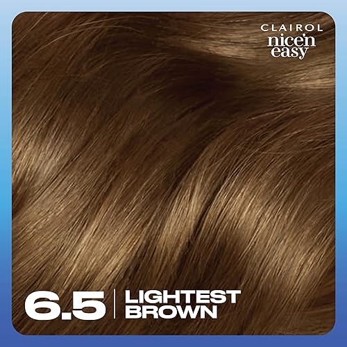 Miniatura 9 de Clairol - Tinte permanente Nice'n Easy para el cabello, color castaño claro 6.5, paquete de 3 unidades