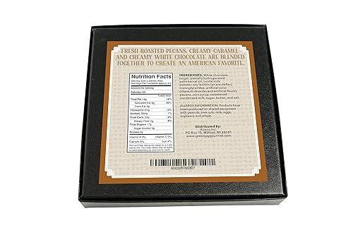 Miniatura 2 de Green Jay Gourmet Tortugas de chocolate blanco  Nueces y delicias de caramelo cubiertas de chocolate blanco dulce  Regalo de cumpleaños premium, día