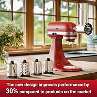 GVODE KitchenAid Mixer Szeletelő és Reszelő Adapter 4 Rozsdamentes Pengével 4