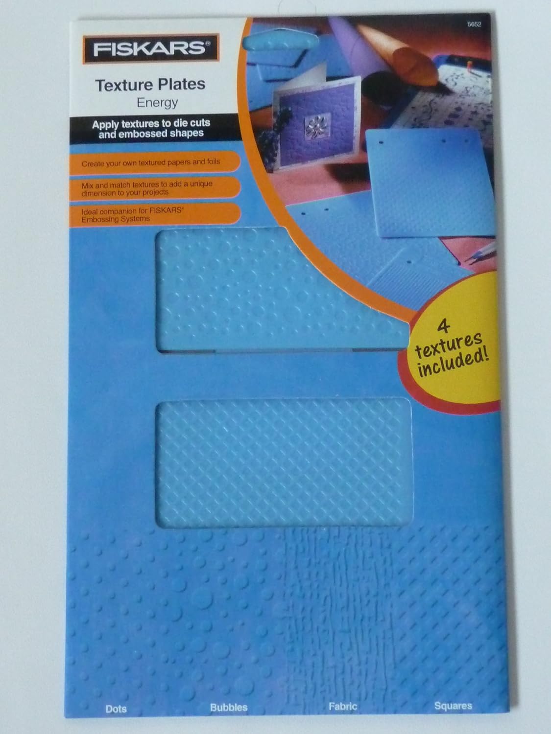 Fiskars 5652 ENERGY Texture Plates Arts, Crafts & Sewing