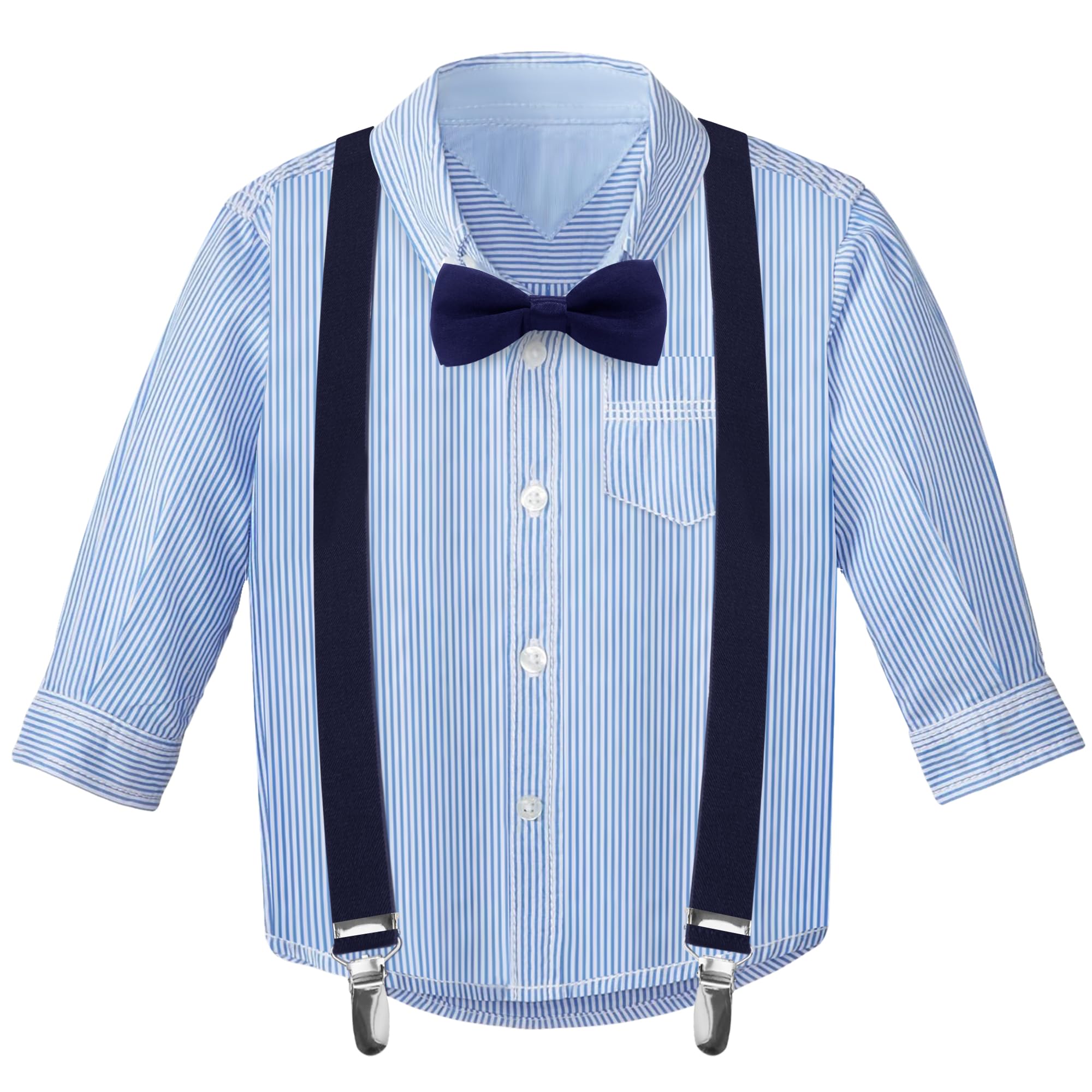 Jungen Hosenträger mit Fliege Set, einstellbar Y-Form für Kinder im Alter von 1-7 Jahren mit einer Körpergröße von 85-135 cm, perfekt für Einschulungsfeiern