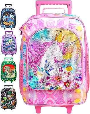 review Kids Luggage for Boys and Girls, Toddler Rolling Travel Carry on Suitcase with Wheels