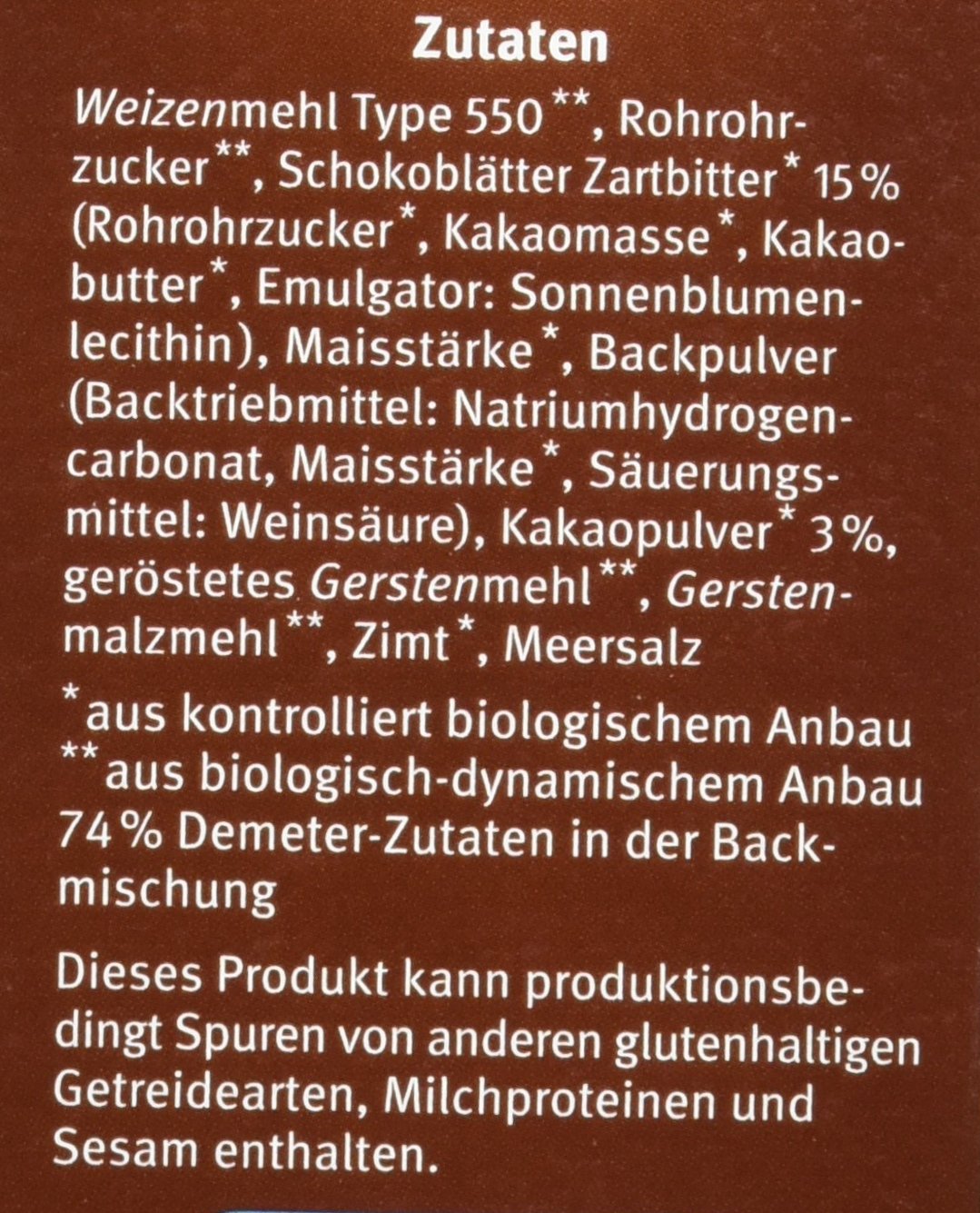 Bauckhof Schokokuchen, 6er Pack (6 x 425 g)