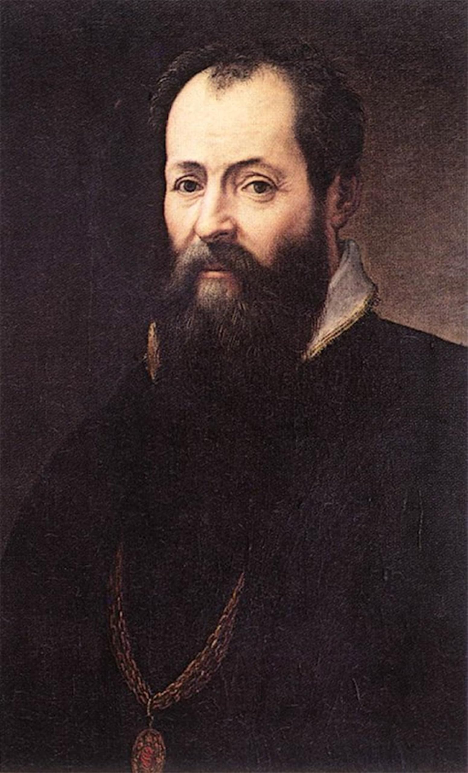 POSTERIIk Vintage Art Print Images Pictures Print Self Portrait by Giorgio Vasari Modern Colour Posters for Office Home Decor 60x90cm
