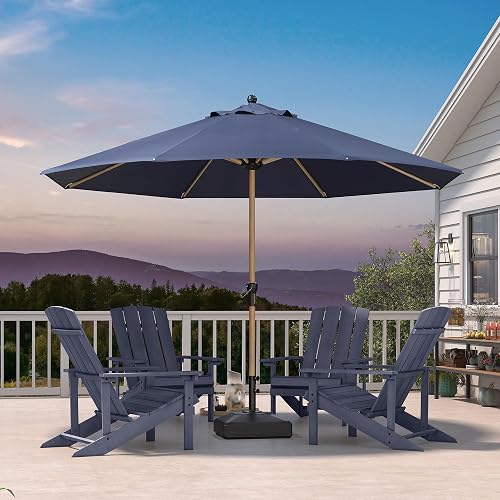 PURPLE LEAF Outdoor Market Umbrella 11Ft Round Navy