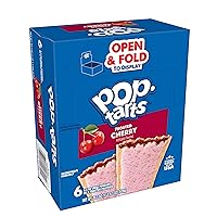 Vista 1 de Kellogg's Pop-Tarts, pasteles tostadores de desayuno, cereza esmerilada, 22 onzas (72 unidades)