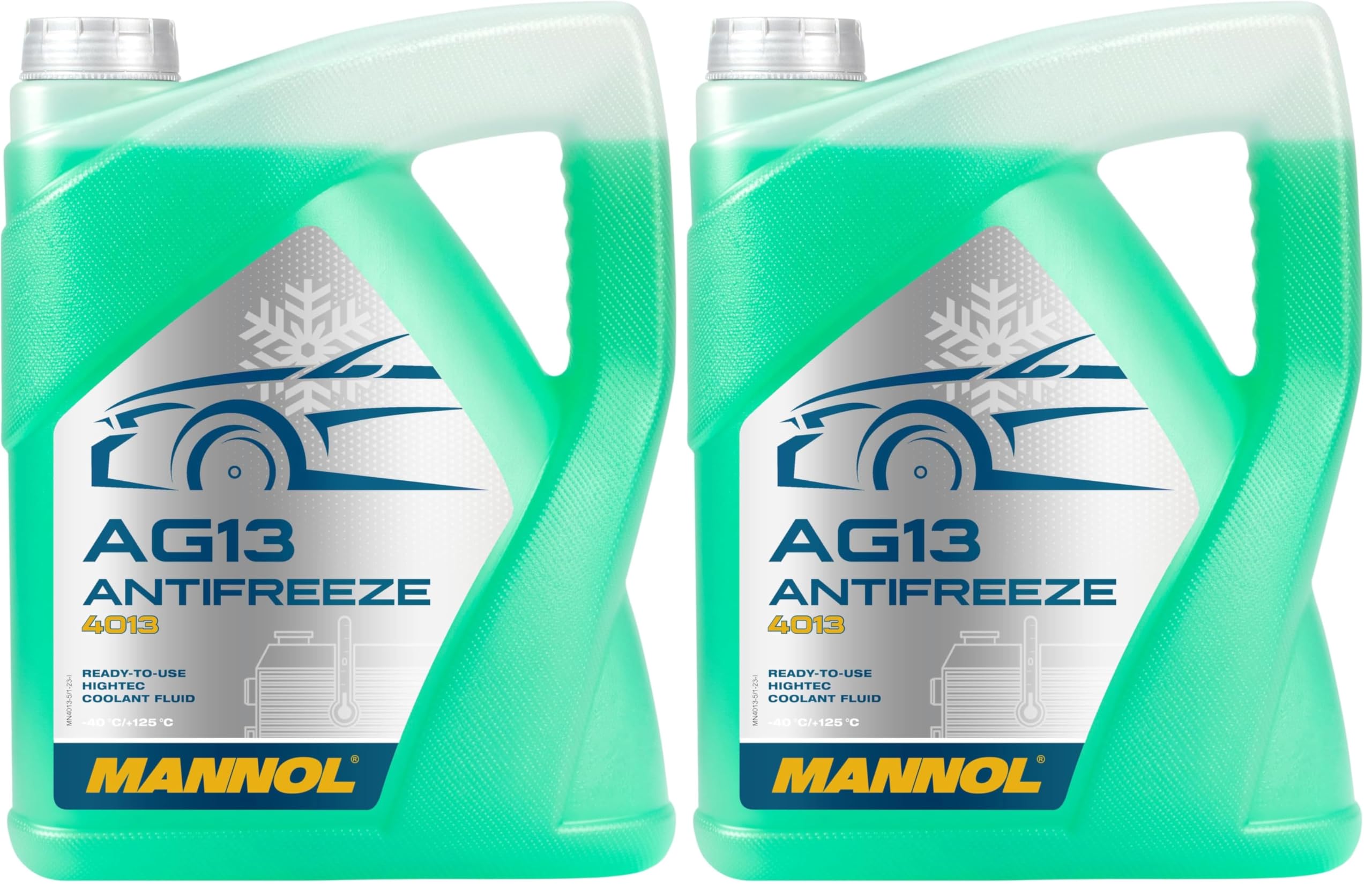 MANNOL Antifreeze AG13 (-40) Hightec 5 L (Packung mit 2)