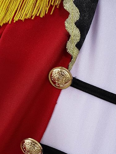 Miniatura 5 de Kids Girls Deluxe Circus Ringmaster Costume Lion Tamer Ringleader Halloween Performance Dress Leotard