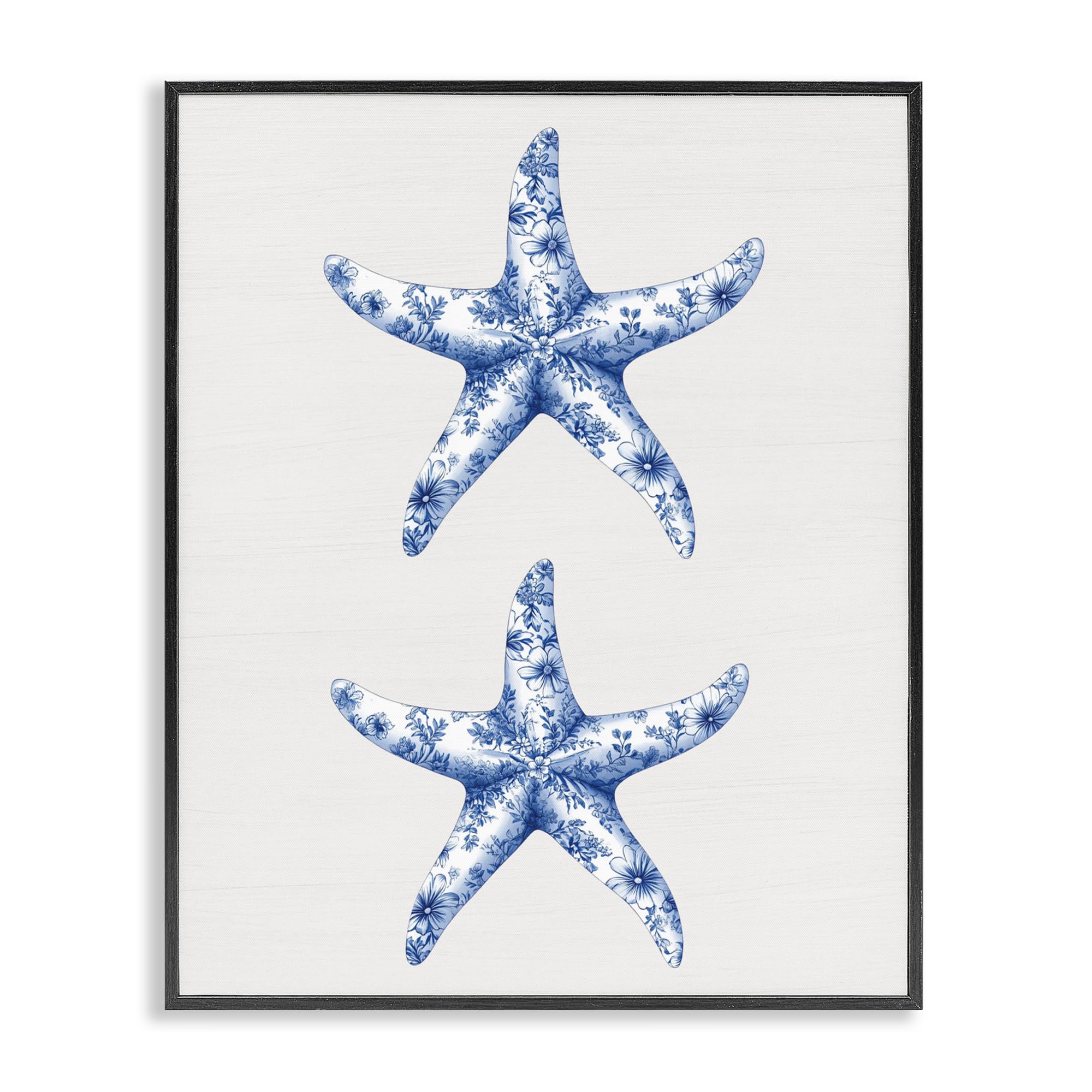 'Vintage Toile Starfish'| Framed Giclee Art