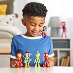 Marvel Spidey et ses amis incroyables, ses amis & Pack d'ennemis, 5 Données chiffrées, 4-Inch, Jouets Super Hero pour les enfants 3 et vers le haut, Amazon Exclusive