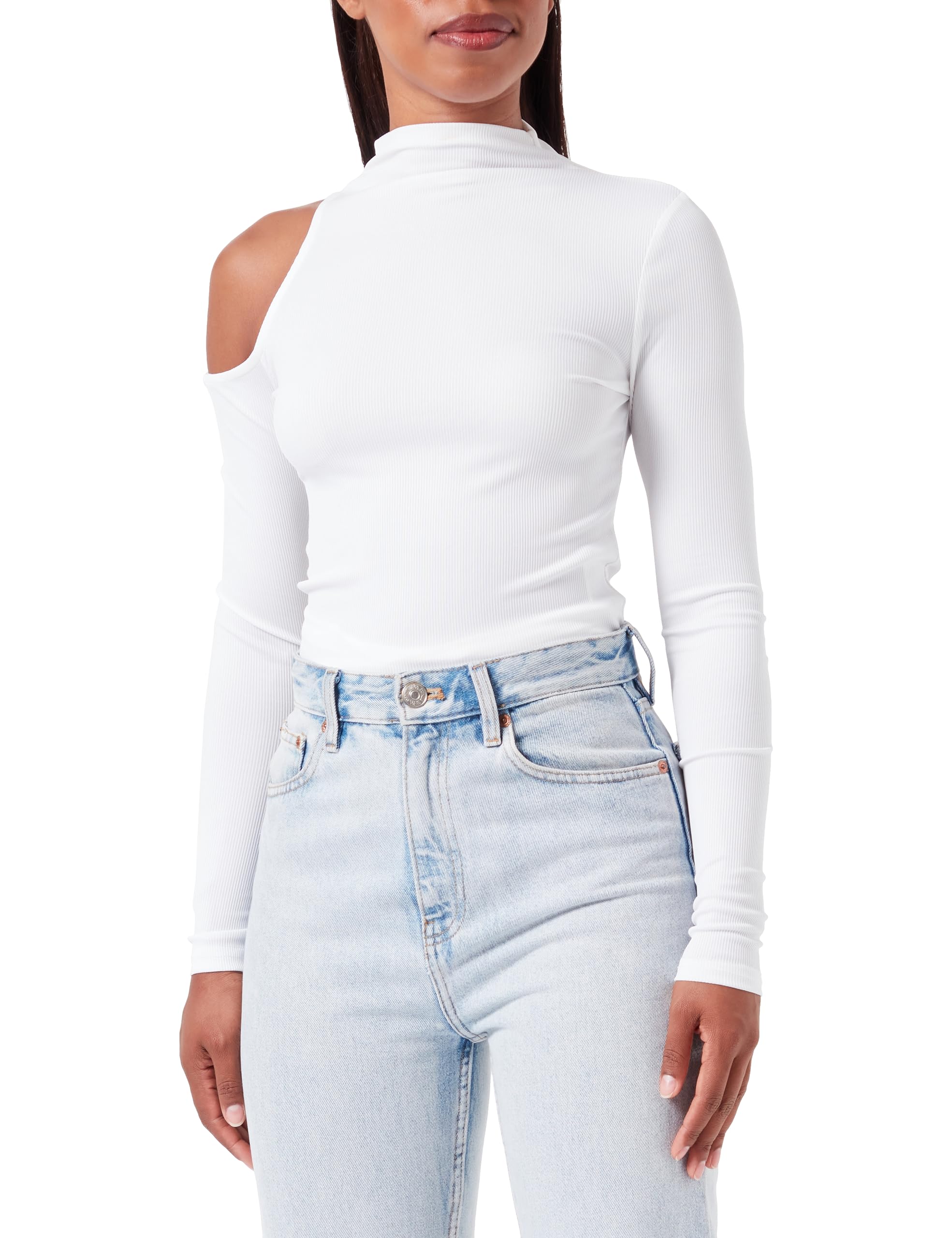 Only Onlbianca L/S Cold Shoulder Top Jrs Camiseta de Manga Larga para Mujer