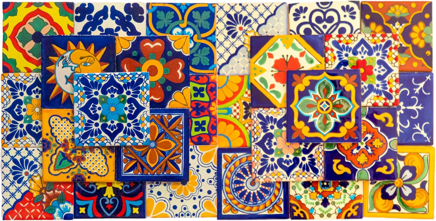 Mexican Talavera Tile Spanish Mediterranean Art Colorful