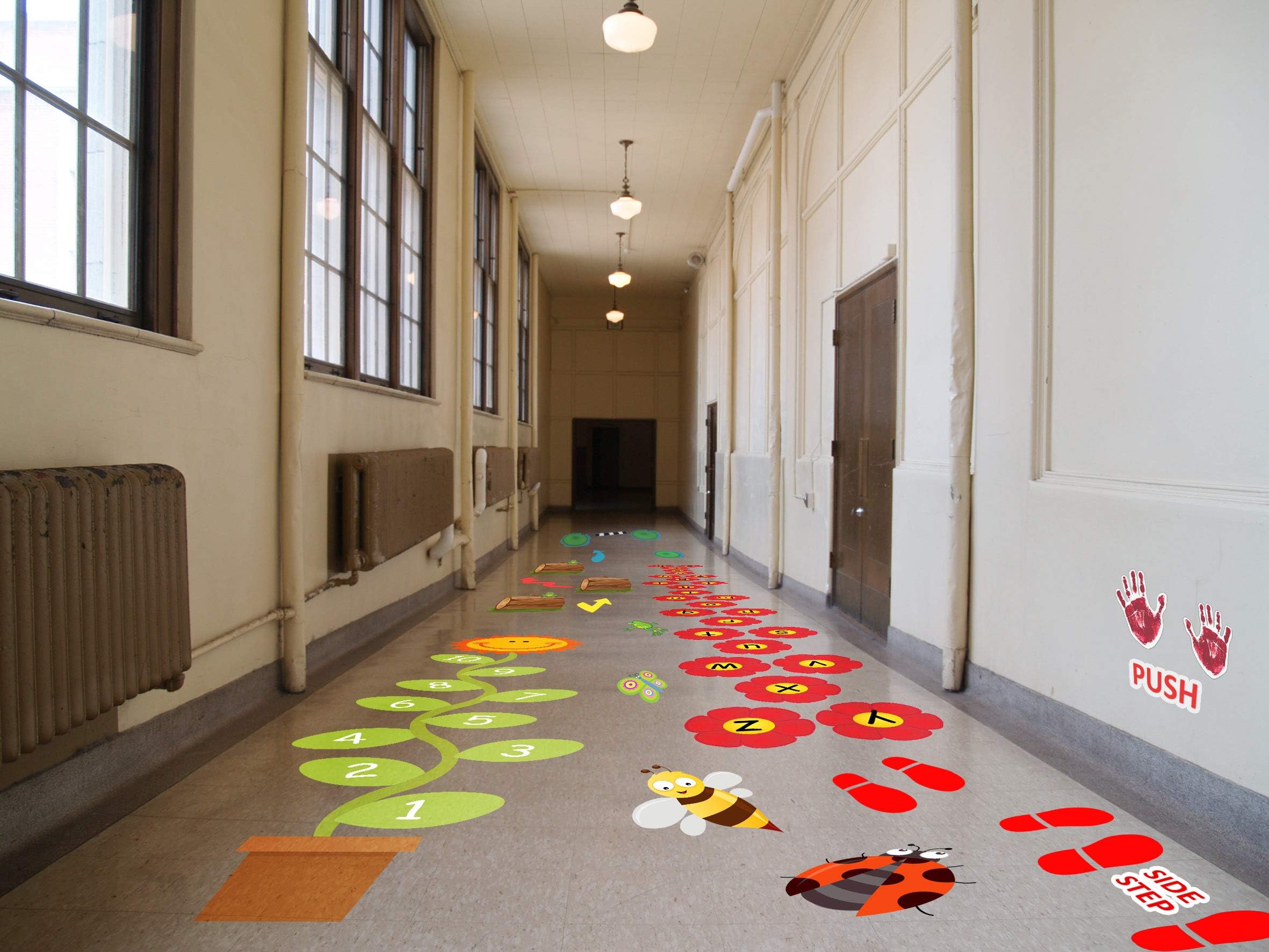 Sensory Pathway Floor Stickers Kit (Sunflower) for Senco Support