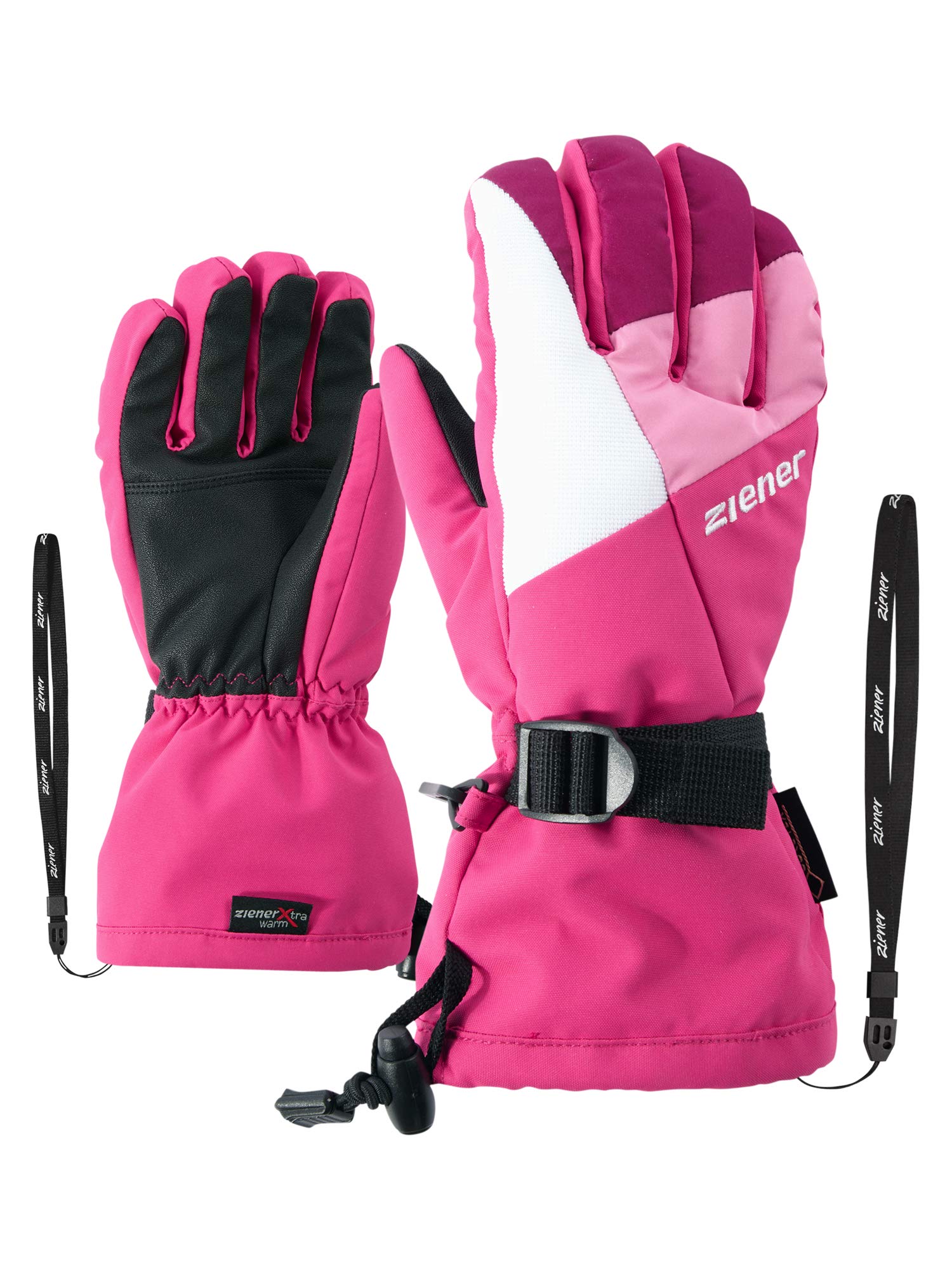 Ziener Children's LANI GTX glove junior ski gloves, pink blossom, 7.5 (XL)