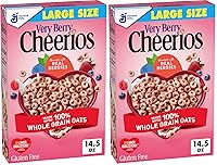 Vista 1 de Cereal de desayuno Very Berry Cheerios sin gluten, caja de 14.5 onzas (paquete de 2)